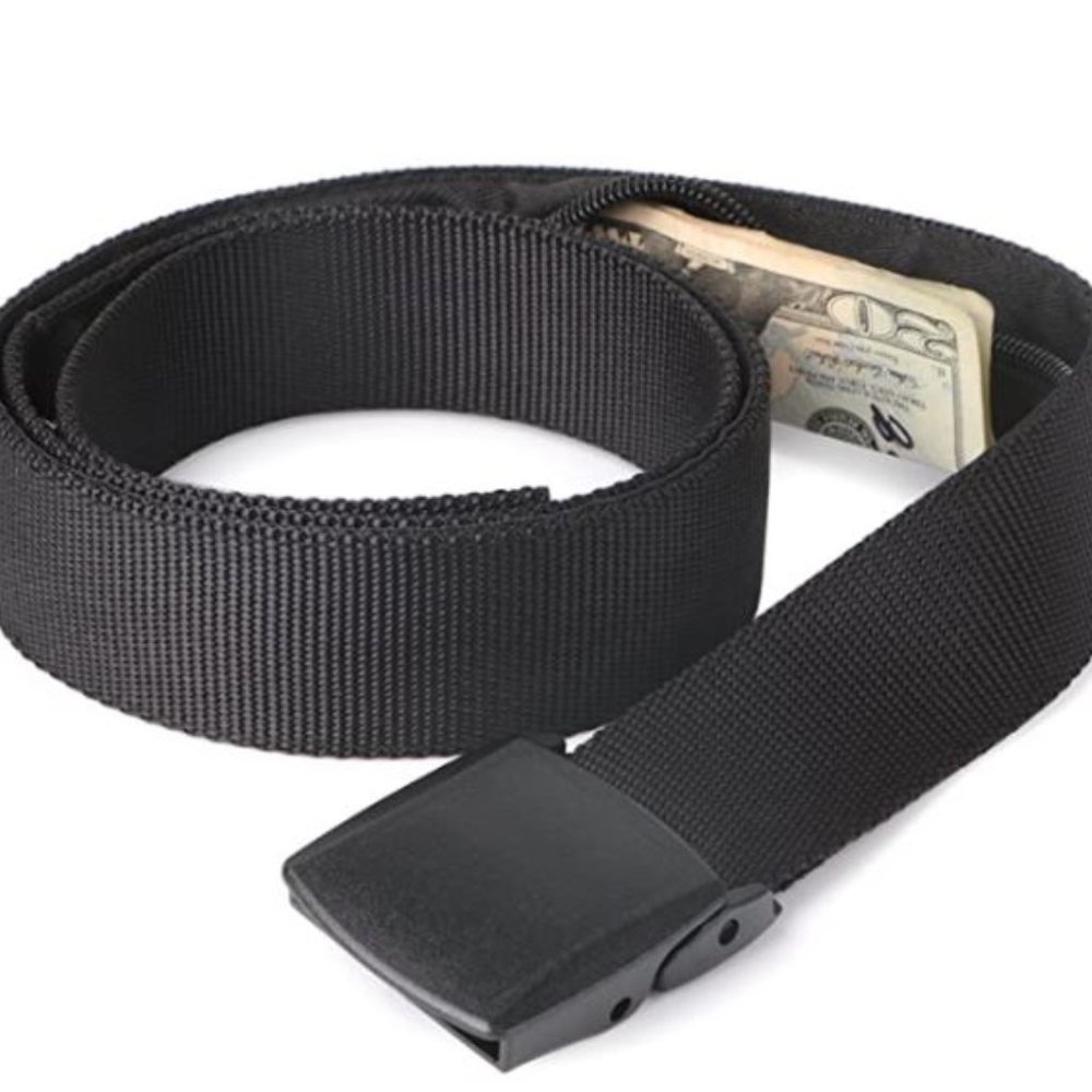 Jasgood Black Travel Security Belt Pant Size 26-40